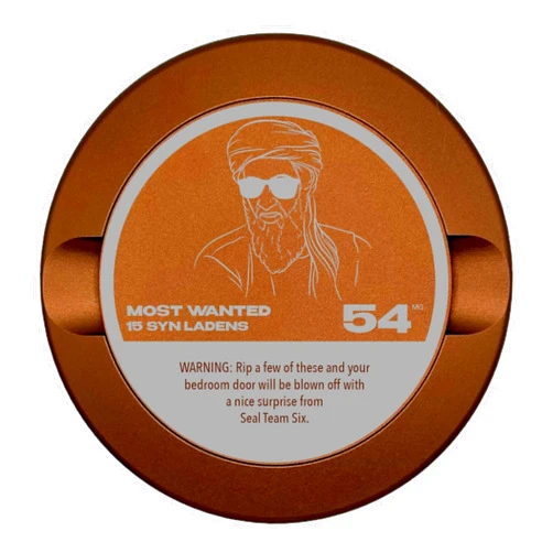 Syn Tin Edition 010: Syn Laden | Snus Can | Snus Container | Zyn Metal Can | Metal Zyn Container | Zyn Holder | Metal Snus Container | Smell Proof Container | Aluminum Zyn Container (Copper)