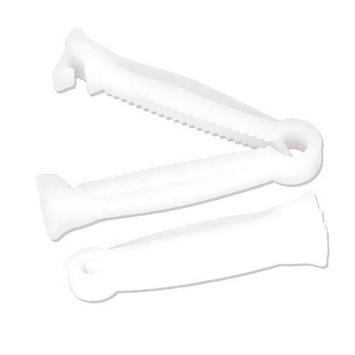 QWEQWE 50Pcs Disposable Umbilical Cord Clamp Birth Hemostatic Materials for Piglets Clamp for Cord for Animal Production, Home Birth Supplies kit,White whelping Box