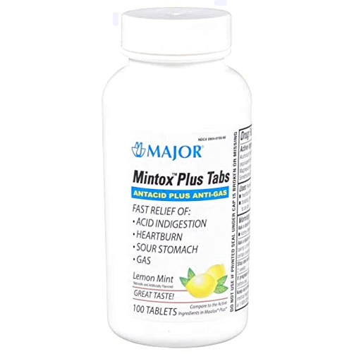 MAJOR Mintox Plus Antacid Tablets - 100ct.