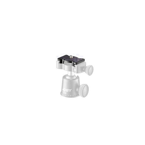 JOBY QR 3K PRO Plate, Compact Replacement Plate for GorillaPod, Arca-Swiss Compatible for 3K Ball Head, Holds Premium Mirrorless Cameras, for Photographers, Videographers - Black