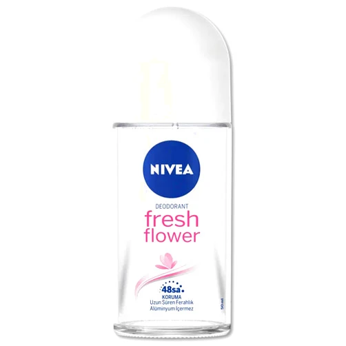 Nivea Fresh Flower Deodorant Roll-On Aluminum Free 50 ml / 1.69 fl oz