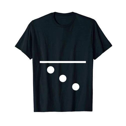 Lustiges Domino Kostüm Steine Party Verkleidung Domino Stone | 3 Groups Costume Token Carnival T-Shirt