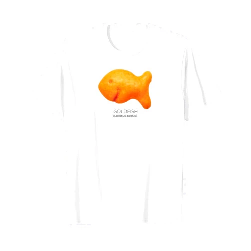EELyo CLOTHING Scientific Goldfish [Carassius auratus] Snack Novelty T-Shirt