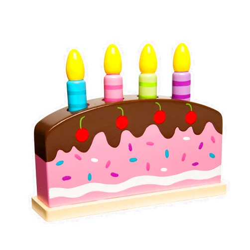 The Original Toy Company - Wood Pop Up Toy - Birthday Cake