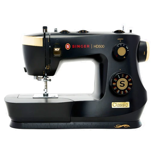 SINGER Heavy Duty 500 Classic Sewing Machine with Accessory Kit | Strong Motor with Enhanced Piercing Power, 32 Built-In Stitches, Full Metal frame, 1-step Buttonhole & LED Light