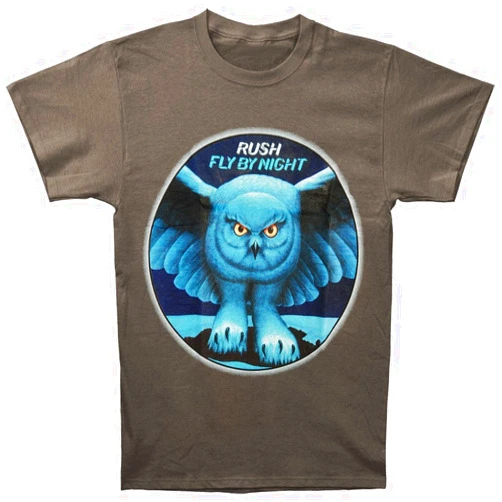 Rush Men's Fly By Night Grey Slim Fit T-shirt Grey