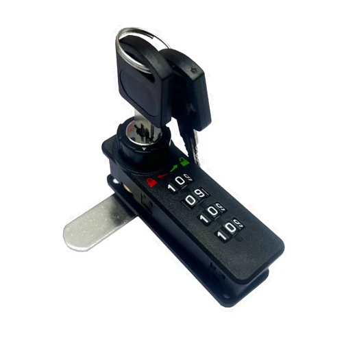 NUOHANGDA 1 Pack Mechanical Code Lock Digital Combination Cabinet Lock Password Entry Lock Cam Lock Code Lock for cabinets,Tool Box, Drawers,School lockers with Keys (1)