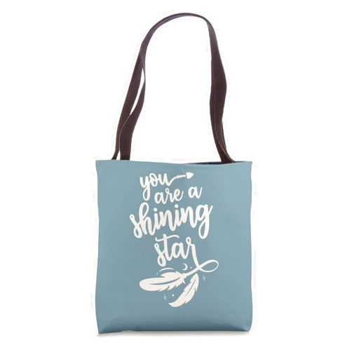 Shining stars and pretty hearts designs Cute you're a shining star pretty boho star for one you love Tote Bag