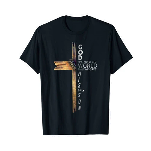 Son of God Jesus Christ Cross Christian 9 John 3 16 T-Shirt