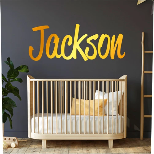 WallTag Name Wall Decal, Name Sign, Custom Name Sticker, Nursery Decal, Boys Room, Girls Room, Personalized Name, 36 Fonts to choose from