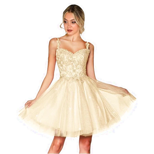 Uryouthstyle Tulle Homecoming Dresses for Teens Lace Appliques 2024 Spaghetti Straps Glitter Short Cocktail Party Dresses