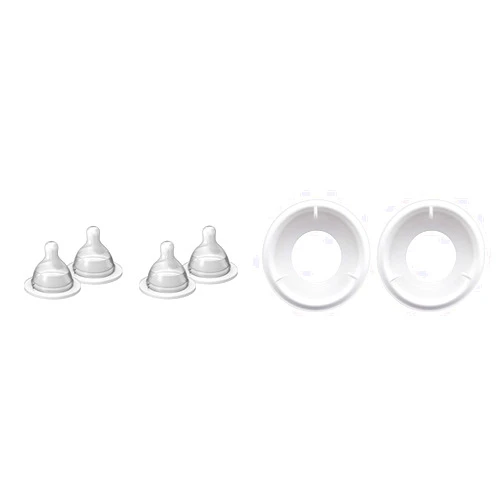 MAM Bottle Nipples Extra Slow Flow Nipple Size 0, for Newborn Babies and Older & Easy Start Anti Colic Bottle Valve Replacement,2 Count (Pack of 1)