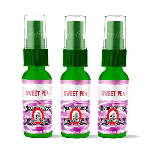 Blunteffects Blunt Effects 100% concentrated Air Freshener Car/Home Oder Neutralizing Spray (3 Pack) [Choose The Scent] (Sweet Pea)