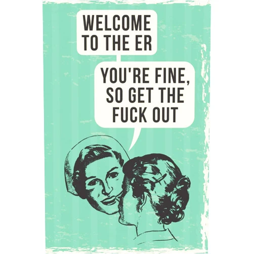 Sassy Humor Publications Welcome To The ER: 108-page Funny Nurse Notebook, RN LPN NP ICU OR ER Nurses Coworker Rude Sarcasm Swear Word Journal, Witty Humor Joke Memory Books To Write In At Work, Retro Vintage Cover