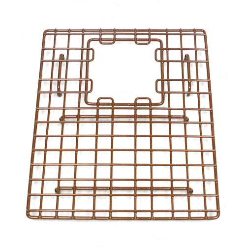 Unknown1 12.5 X 15.75 Kitchen Sink Bottom Grid Brown Antique Rust Resistant