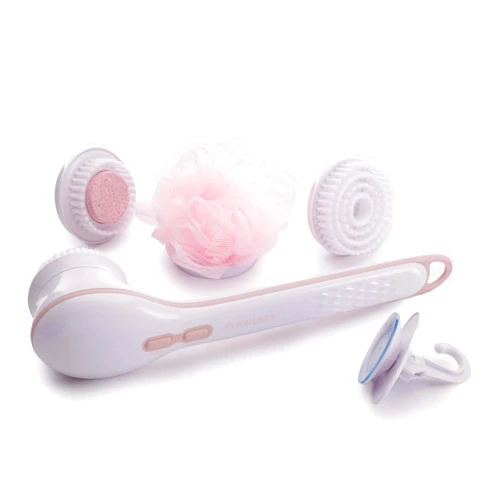 Finishing Touch Flawless Cleanse Spa, Electric Body Brush- with 3 Multi-Purpose Cleansing Heads for a Full Body Spa Experience
