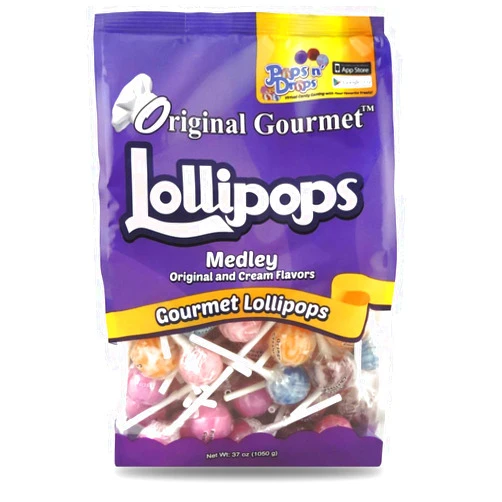 Original Gourmet Lollipops, Medley of Mini Lollipops, 100 Count (Pack of 1) (Packaging may vary)