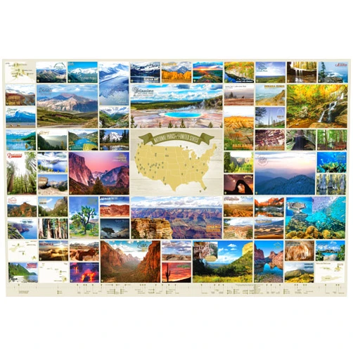 Cobble Hill Puzzle Company Ltd. Cobble Hill 2000 Piece Puzzle - National Parks of The United States - Sample Poster Included