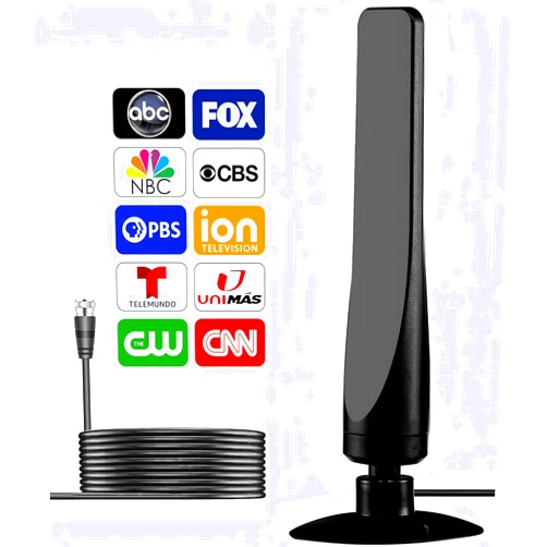 Hp Papers [2024 Upgrade] 880+ Miles Range Digital TV Antenna – for Smart and Older TVs, 8K 4K Full HD Compatible, Smart Indoor HDTV Antenna with Advanced Amplifier Signal Booster & 10ft Coaxial Cable
