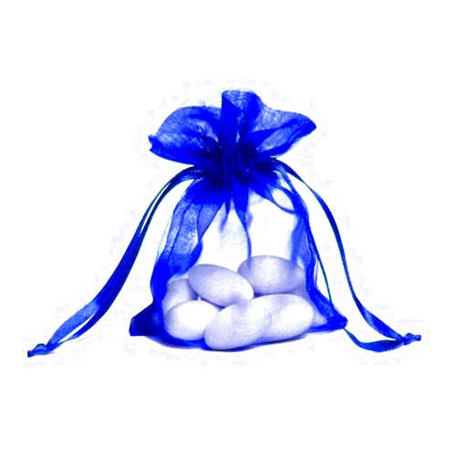 KINGWEDDING 100pcs Royal Blue Organza Drawstring Pouches Jewelry Party Wedding Favor Gift Bags 5.5