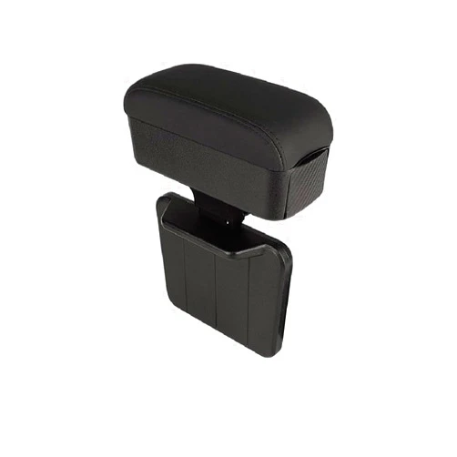 JEYODA Car Armrest Box with Cup Holder Car Central Liftable Armres Storage Organizer Box Arm Rest，Car Seat Gap Filler Organizer 1PC (Black)