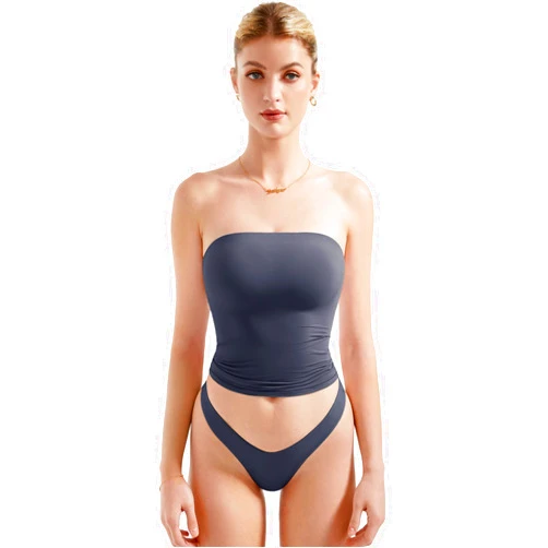 SUUKSESS Women Sexy Tube Top Summer Y2K Going Out Double Lined Basic Tank Top