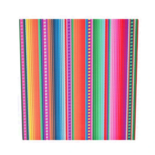 YETTASBIN Mexican Serape Blanket Stripes Cloth Napkins Set of 6, Reusable Washable Oversized Table Napkins for Family Wedding Dinner Party Home Decor, 20 x 20 Inch