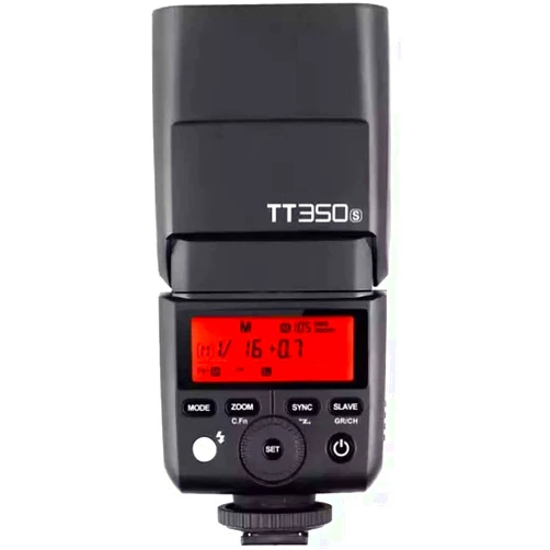 Godox TT350S Flash Speedlite for Sony, Equipped with TTL Automatic Flash, Features Built-in 2.4G Radio Transmission, Compatible with Both Master and Slave Wireless Flash Systems.