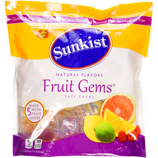 Sunkist® Individually-Wrapped Fruit Gems 32OZ (2 LB) Pouch