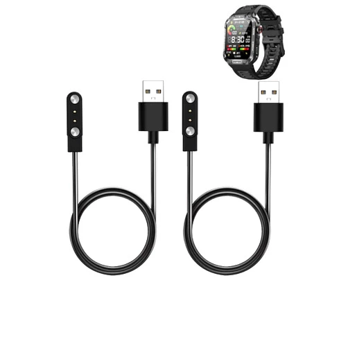 WUNIAK Charging Cable for Nihemin P66 Smartwatches for Men Women,Magnetic USB Charging Cable Replacement Charger Compatible,2 Pack.