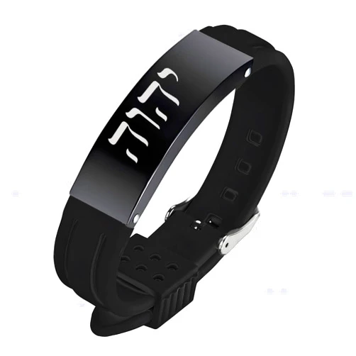 HOMLIFPER Hebrew Adjustable Silicone Bracelet - Names of God YHWH Jehovah Tetragrammaton Symbol Bracelet Israelite Hebrew Jewish Jewelry for Men Women