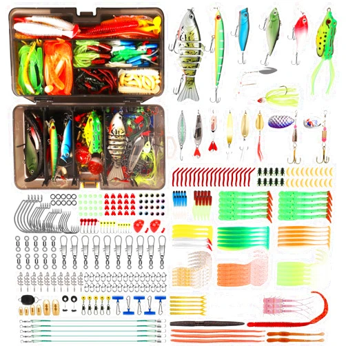 TRUSCEND Widely Used Fishing Bait Rigs Worth Every Penny, Selected Fishing Lures & Tackle Kit for Starter Freshwater Fishing, Economic/Giftable/Premium Fishing Gear Set Available, Perfect Fishing Gift