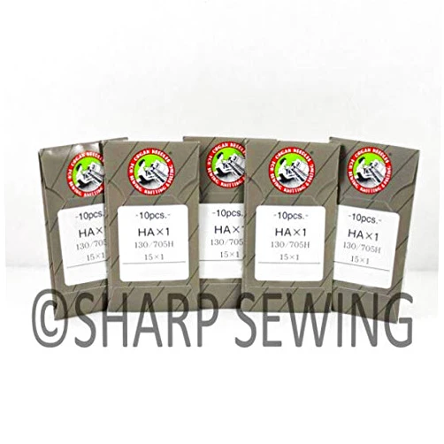 MACOSKI Supplies for 50 Organ HAX1SP 11BP Ball Point Needles for JANOME NEWHOME SERGERS 15X1SP DIY for Sewing Machines Accessories