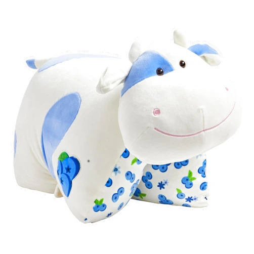 Pillow Pets - Sweet Scented Blueberry Cow Puff - Stuffed Animal - Plush