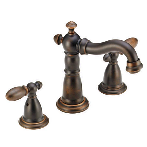 DELTA FAUCET 35955-RB-DST Victorian 2-Handle Bathroom Sink Faucet in Venetian Bronze Widespread