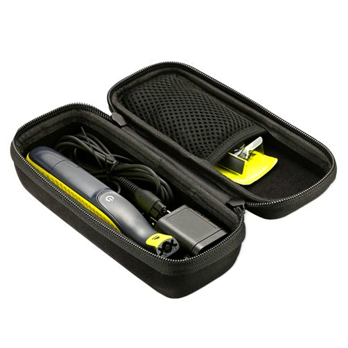 ProCase Hard Case for Electric Trimmer and Shaver, Travel Organizer Carrying Bag for QP2520 QP2530 QP2620 QP2630 -Black