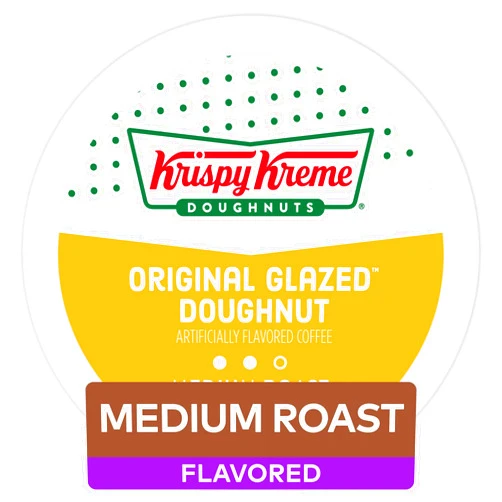 Krispy Kreme Original Glazed Doughnut, Single-Serve Keurig K-Cup Pods, Flavored Medium Roast Coffee, 72 Count