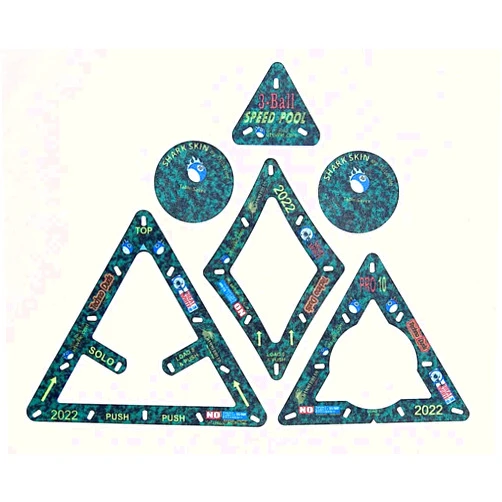 Accu-Rack Outsville Billiards Template Set (Solo, Diamond 9 & Pro 10) - Green Camouflage