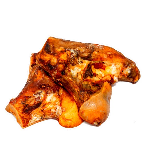 hotspot pets Beef Meat Dog Bones for Aggressive Chewers - Single Ingredient Meaty Slicked Knuckle Chews for Dogs - All-Natural Smoked Beef Long Lasting Rawhide Alternative Treats (3 Pack)