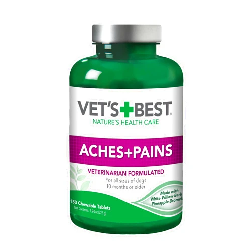 Vet's Best Vet’s Best Dog Pain Relief Supplement, Natural Aspirin Alternative for Hip & Joint Support, Arthritis & Aches Relief Tablets for Dogs, 150 Count