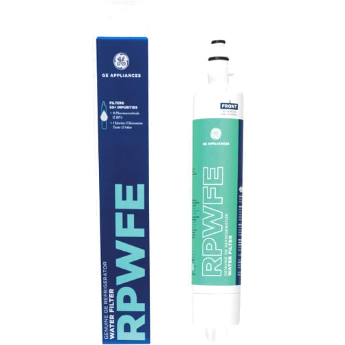 GE RPWFE Refrigerator Water Filter | Certified to Reduce Lead, Sulfur, and 50+ Other Impurities | Replace Every 6 Months for Best Results | Pack of 1