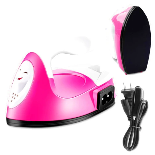 MYCRITEE Mini Iron for Crafting - Small Iron for Crafts Small Travel Iron Mini Heat Press Iron Mini Iron for Clothes Mini Craft Iron Small Iron for Clothes - Mini Steam Iron for Clothes with Charging Base