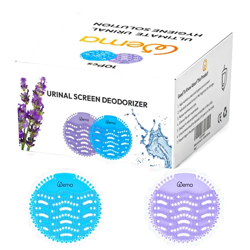 Generic WEMA Urinal Screen Deodorizer - 10 Pack toilet deodorizer (Last Up to 5,000 Flushes), Anti Splash Scented Urinal Cakes for Any Public Business Facilities Bathrooms