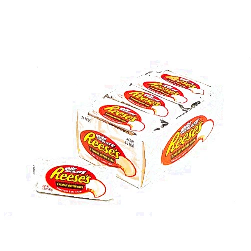 Reese's Peanut Butter Cup, White, 1.5-Ounce Bars (Pack of 24)