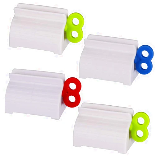 XYKEEY Toothpaste Tube Squeezers Toothpaste Roller - Manual Toothpaste Tube Roller Squeezer Tool, Toothbrush Squeezers, Toothpaste Clip Holder Stand Winder by XYKEEY (Multi-Colored)