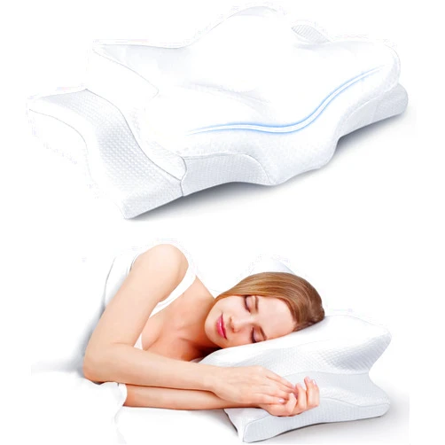 Cozyplayer Ultra Pain Relief Cooling Pillow for Neck Support, Adjustable Cervical Pillow Cozy Sleeping, Odorless Ergonomic Contour Memory Foam Pillows, Orthopedic Bed Pillow for Side Back Stomach Sleeper