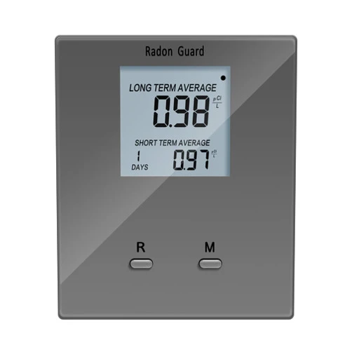 Toolhome Home Radon Detector, Portable Radon Meter, Long and Short Term Home Radon Monitor, Battery-Powered, Prevent Excessive Radon Levels, Keep Your Health, Gray