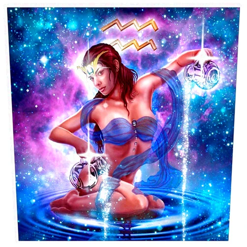 Better Selection 5D DIY Full Drill Constellation Diamond Art Aquarius Cross Stitch Zodiac Signs Embroidery Mosaic Kit Home Decor Wall Art Gifts Aquarius 12x12 30x30 cm