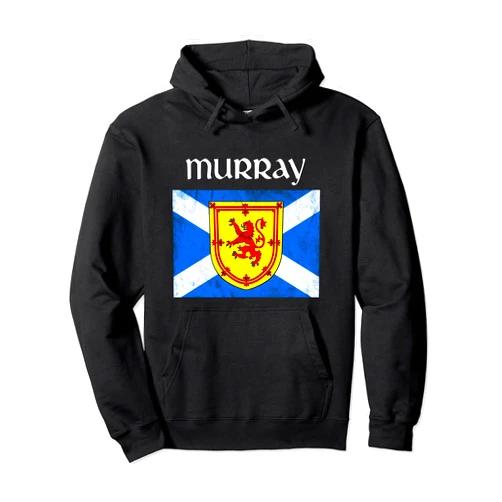 Scottish Clan Gifts and Apparel Murray Clan Scottish Name Scotland Flag Pullover Hoodie
