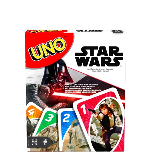 Mattel Games UNO Star Wars Card Game for Kids & Family with Themed Deck & Special Rule, 2-10 Players